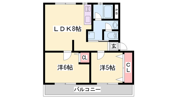 明石駅 バス12分  高津橋下車：停歩3分 5階の物件間取画像